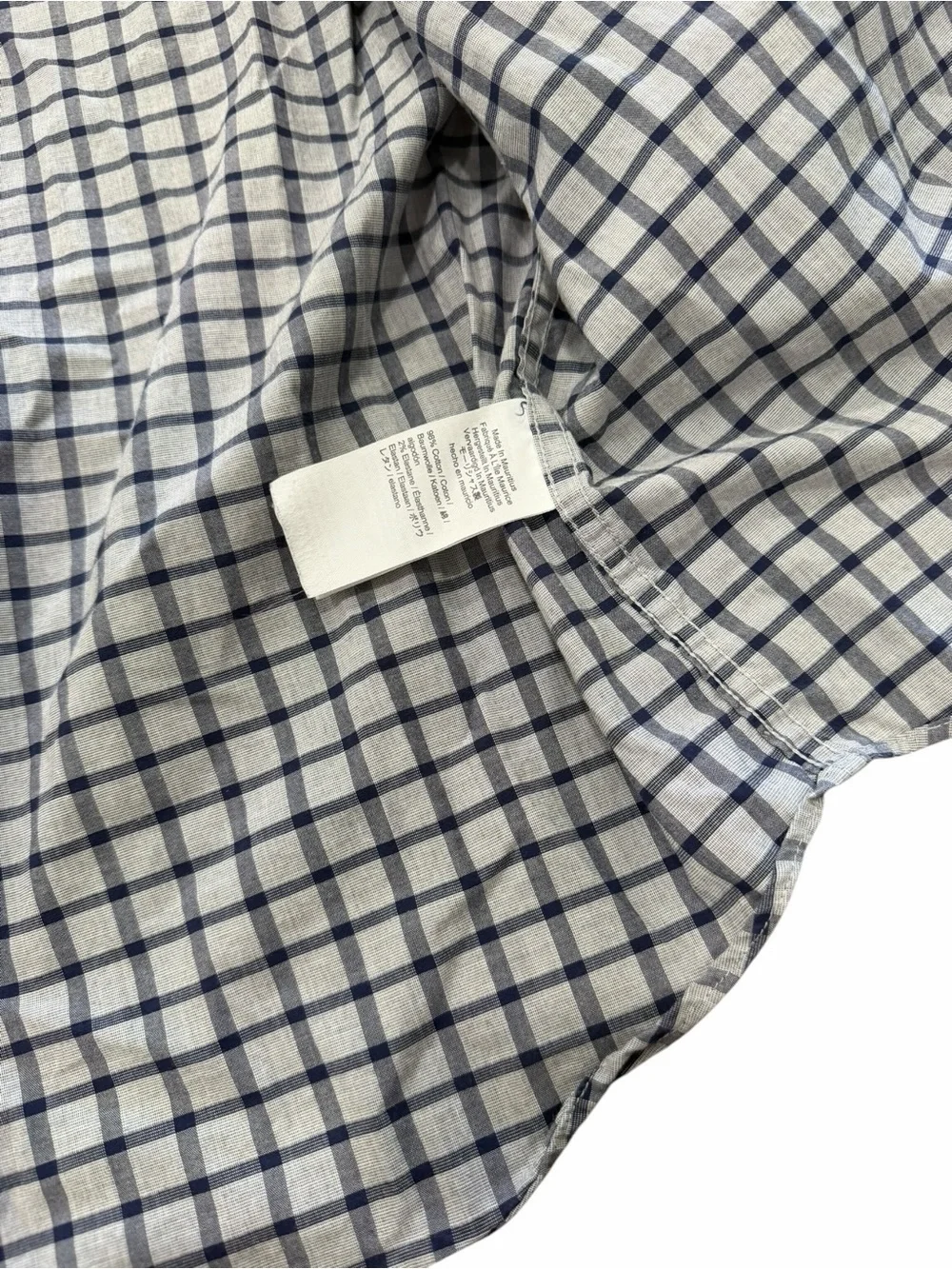J. Crew Gray Checked Slim Button Down Shirt XXL